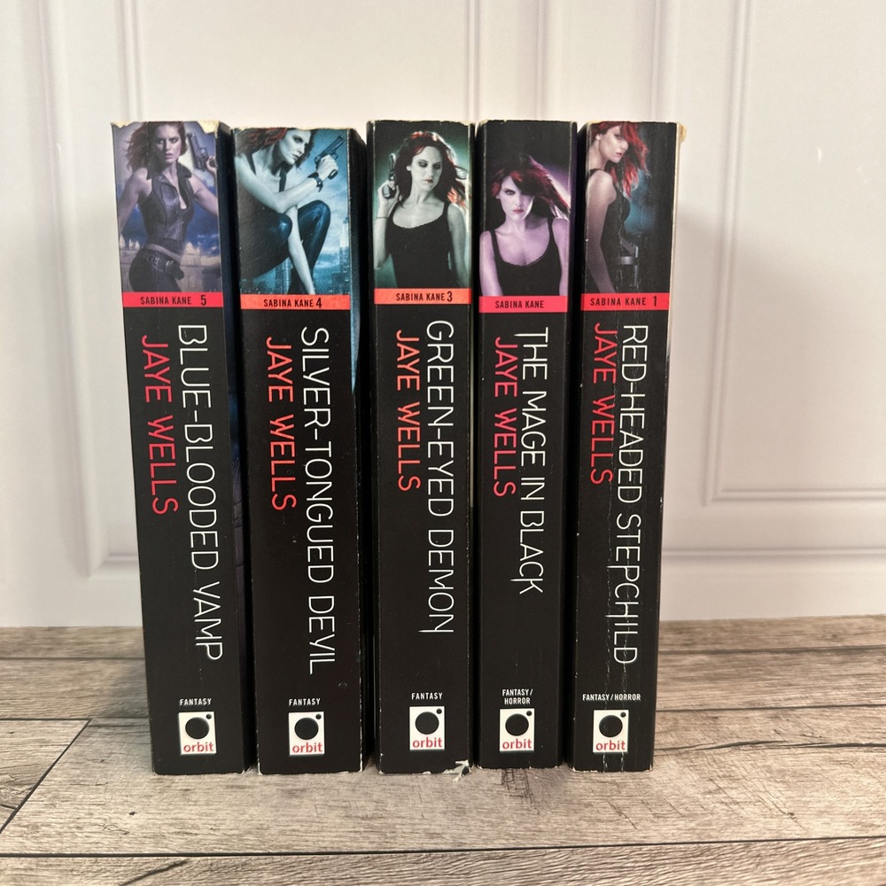 Sabina Kane Series Jaye Wells 5 Book Set Urban Fantasy Vampire Mage Paperbacks